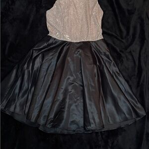 Elegant Black and Gold Dress